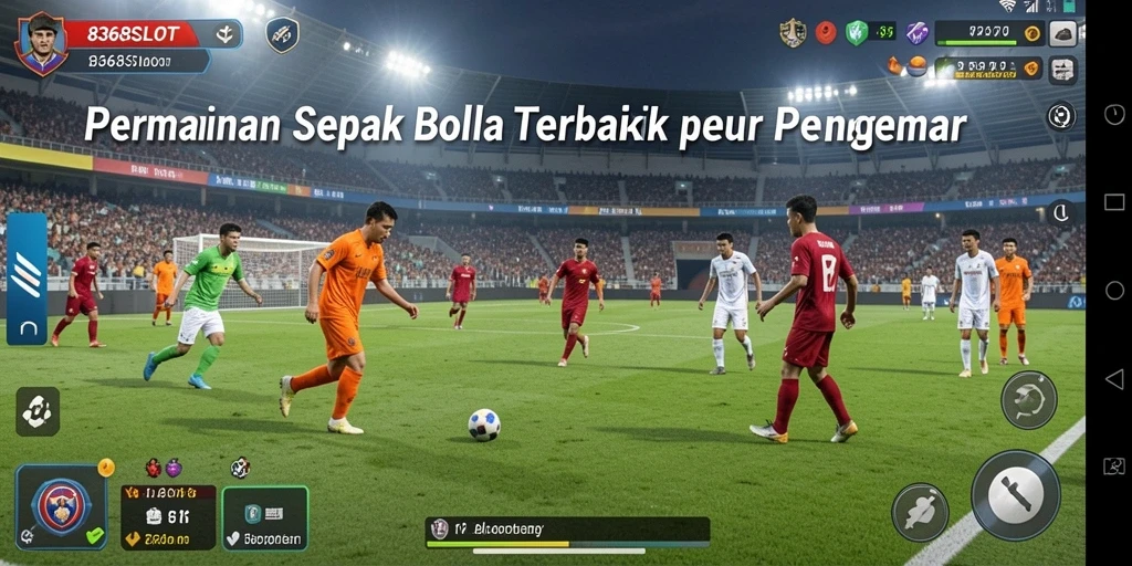 Tampilan seru dari pertandingan sepak bola di 8368SLOT.