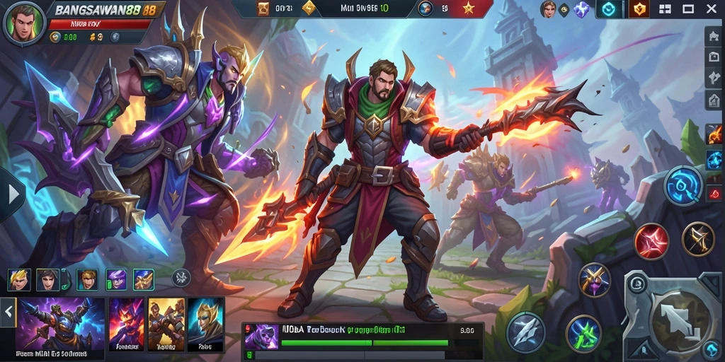 Tangkapan layar gameplay BANGSAWAN88 yang menunjukkan aksi seru di medan perang.