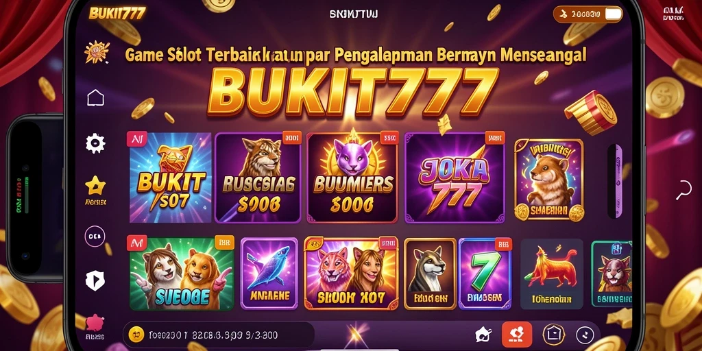 Tampilan gameplay yang menarik di BUKIT777 dengan berbagai mesin Slot.