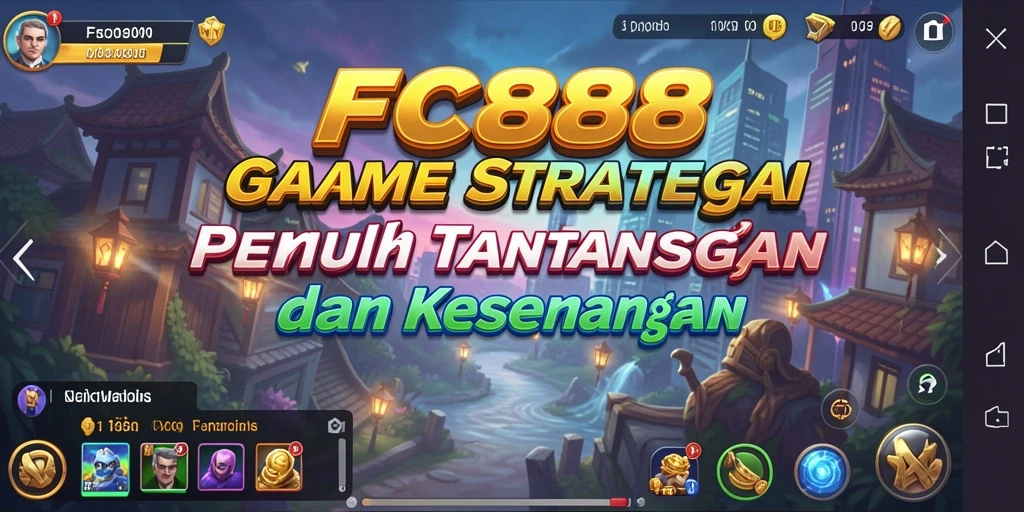 Tampilan gameplay menarik dari FC888 yang menampilkan strategi pertempuran.