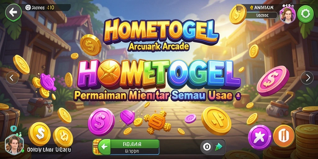Screenshot utama HOMETOGEL menampilkan gameplay seru dan penuh aksi.