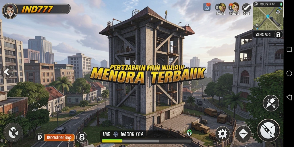 Menampilkan serunya gameplay Tower Defense di IND777 dengan berbagai menara dan strategi.