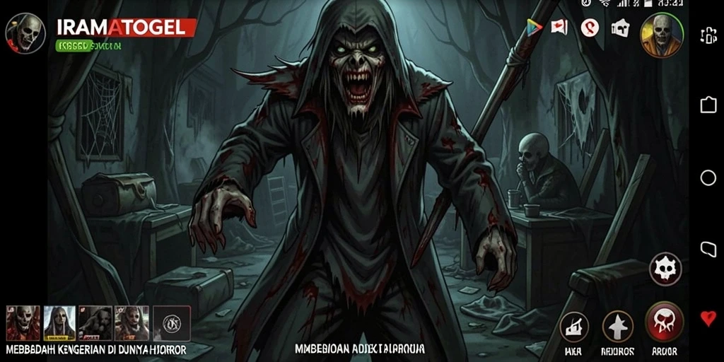 Gameplay menegangkan IRAMATOGEL yang penuh kengerian dan kejutan.