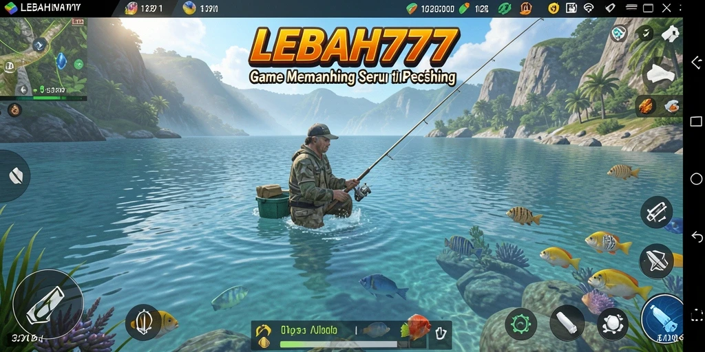 Gameplay memancing yang penuh aksi dalam LEBAH777.