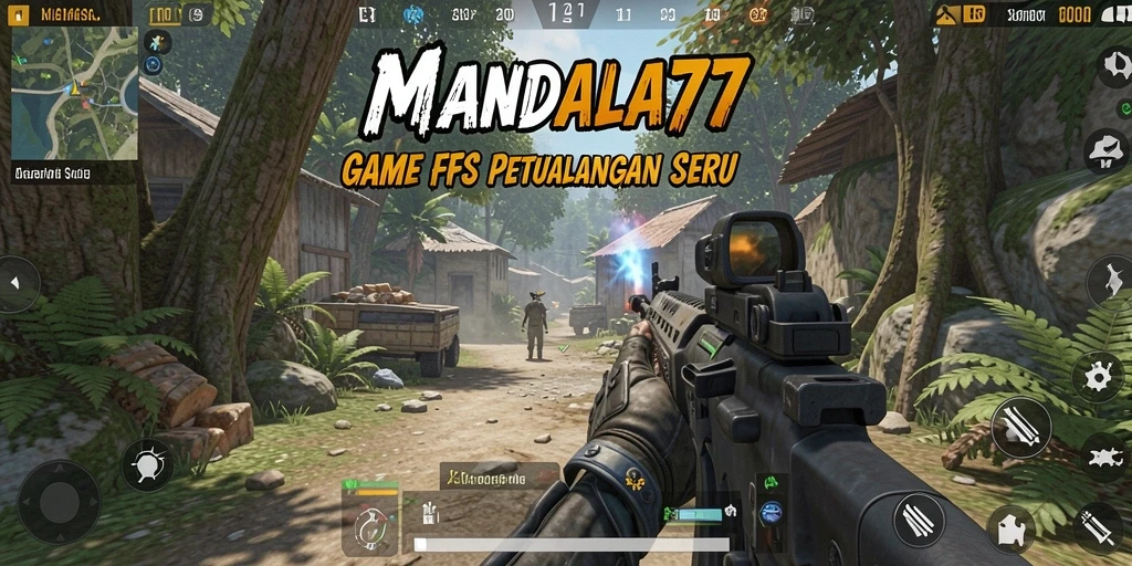 Tampilan gameplay seru dalam MANDALA77 dengan aksi tembak-menembak menegangkan.