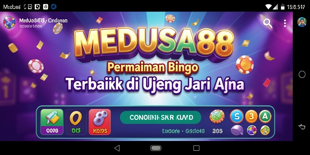 Tampilan gameplay MEDUSA88 yang penuh warna dan seru.