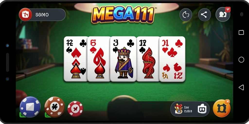 Tampilan gameplay MEGA111 yang menarik dan mendebarkan.