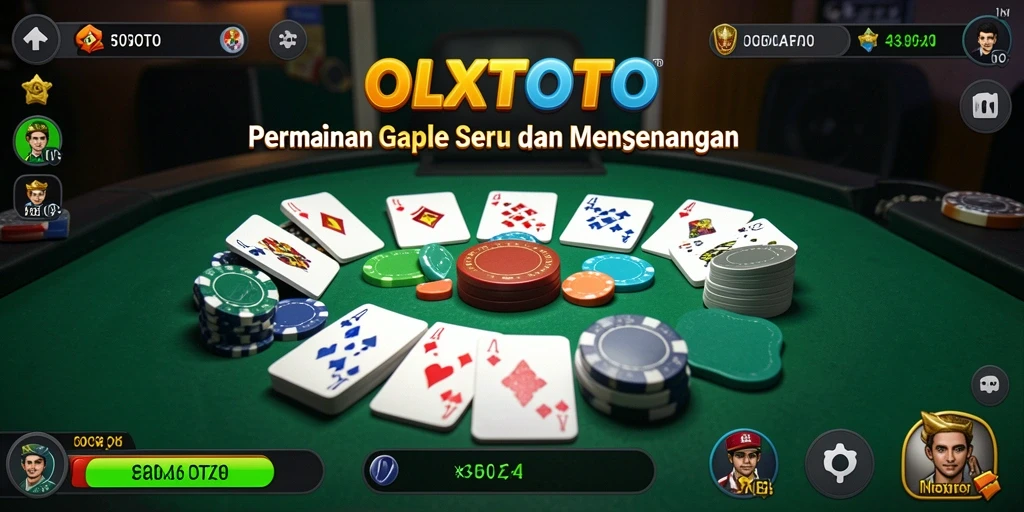 Tangkapan layar permainan Gaple yang seru dan menarik.