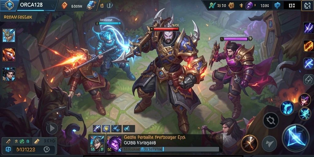 Tangkapan layar gameplay ORCA128 yang mendebarkan dan penuh aksi.