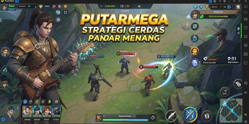 Tampilan gameplay PUTARMEGA dengan strategi mendalam dan interaksi pemain.