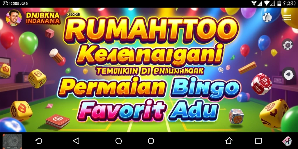 Tampilan menarik gameplay Bingo di RUMAHTOTO yang mendebarkan.