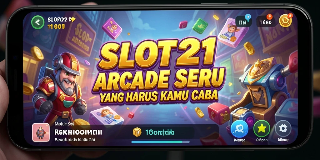 Screenshot gameplay SLOT21 yang menampilkan keseruan permainan Arcade.